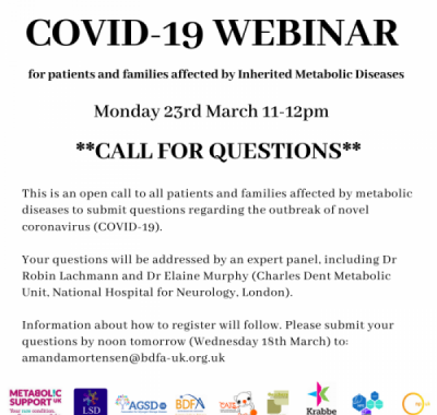 The LSD Collaborative And Partners Webinar About Covid-19