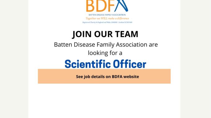 Join Our Team! The BDFA Are Looking For A Scientific Officer