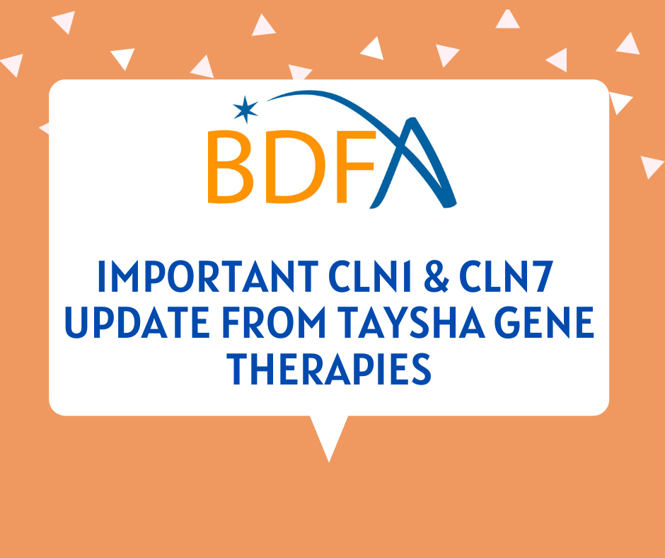 Important CLN1 & CLN7 Update From Taysha Gene Therapies