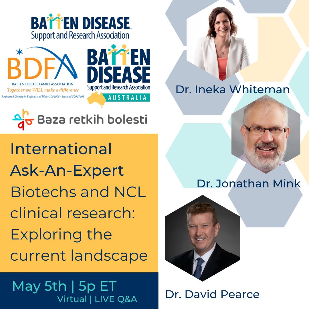 International Ask-An-Expert: Biotechs And NCL Clinical Research: Watch Recording Here