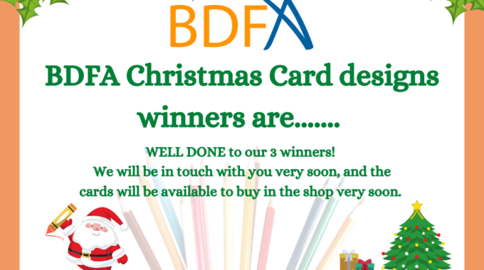 BDFA 2022 Christmas Card Winners Are….