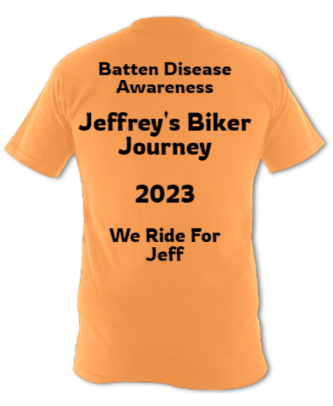 JBJ 2023 Ride T Shirt (Orange) – Rear