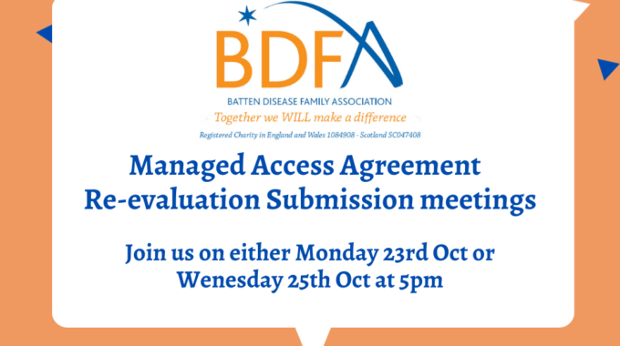 Managed Access Agreement – Re-evaluation Submission Meeting