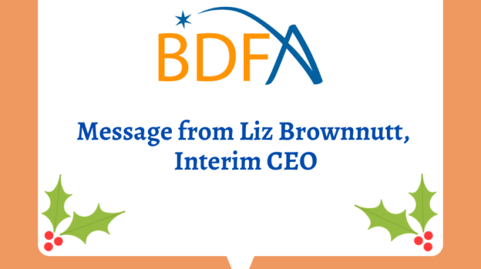 Message From Liz Brownnutt, Interim CEO