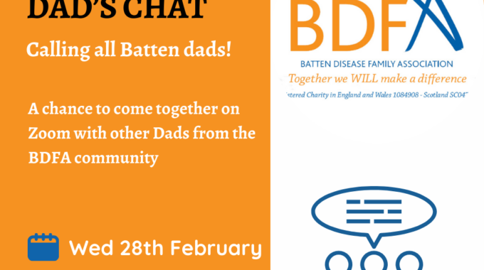 NEXT DAD’S CHAT, Wednesday 28th February At 8pm